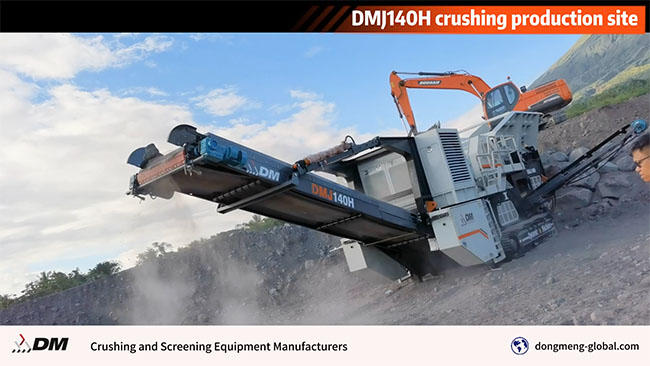 DMJ140H crushing production site