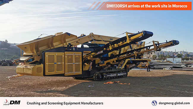 DMI130RSH arrives at the work site in Morocco