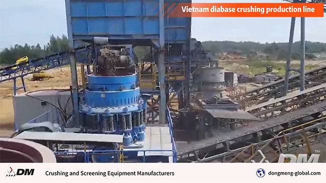 Vietnam diabase crushing production line