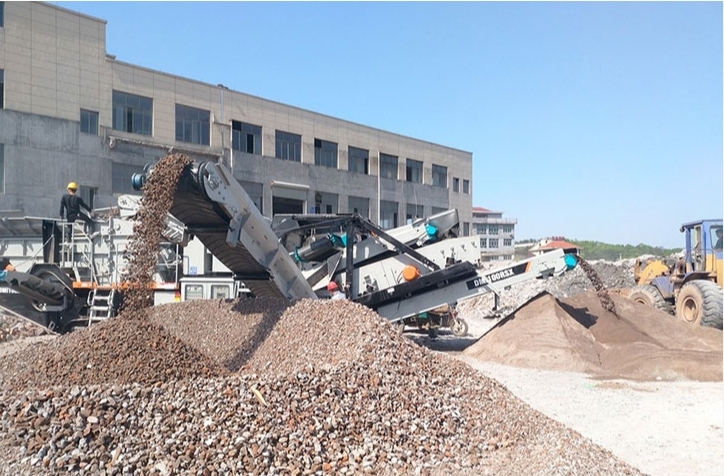 80-100 tons of construction waste recycling production line project