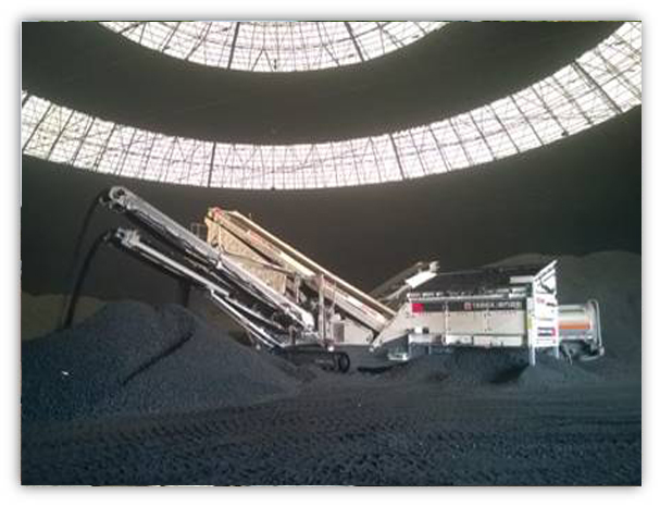 Concassage et criblage du charbon en mine