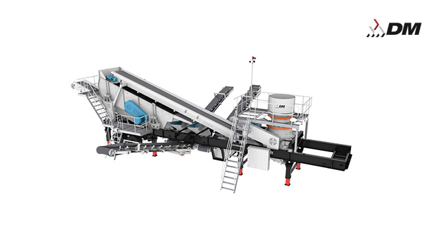 Mobile cone crushing plant(tyre）