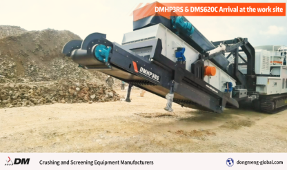 DMHP3RS & DMS620C Mobile Track Crushers and Screen Arrival at the work site