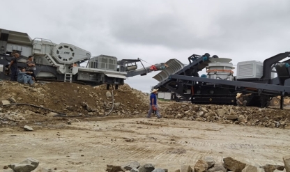 [Dongmeng Case] The crushing production line of the jaw, cone and screen mobile station has been put into operation!