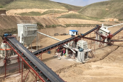 Granite Crushing Aggregate Production Line with an Hourly Capacity of 450-500 Tons