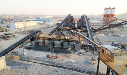 Zhejiang Zhoushan tuff sand production line with an output of 1000 tons per hour